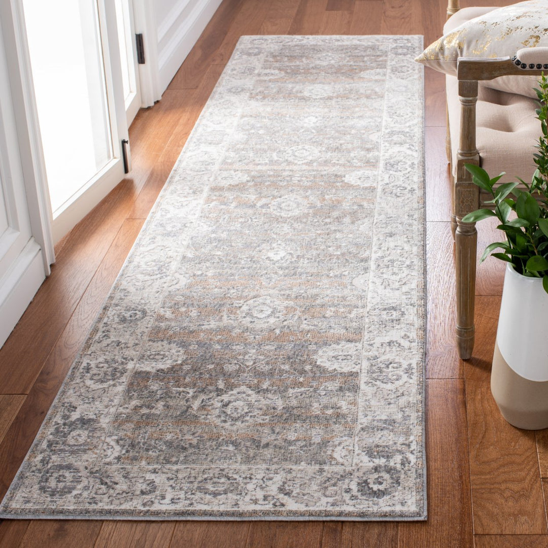 SAFAVIEH Webster Collection WBS326G Grey / Beige Rug Image 3