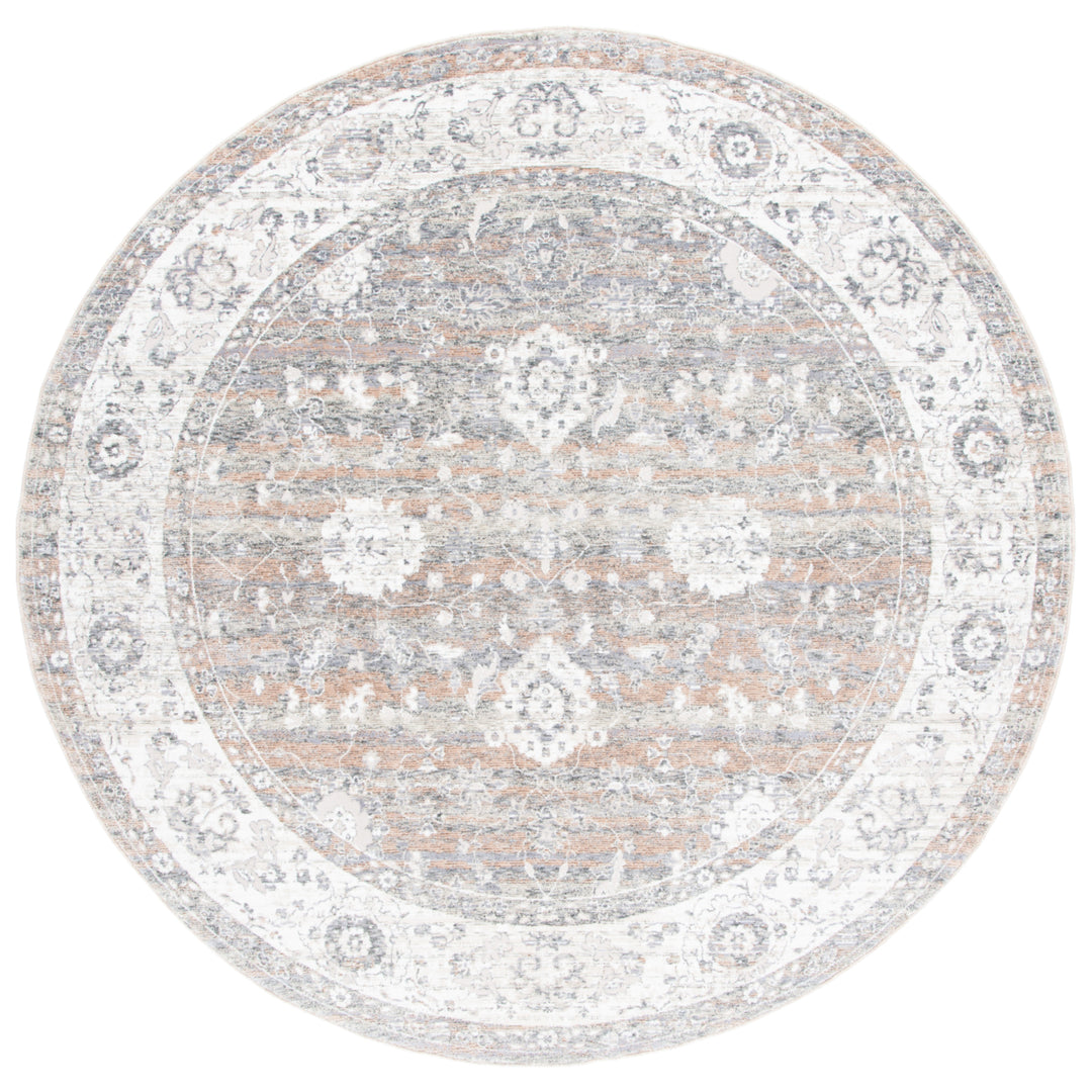 SAFAVIEH Webster Collection WBS326G Grey / Beige Rug Image 4