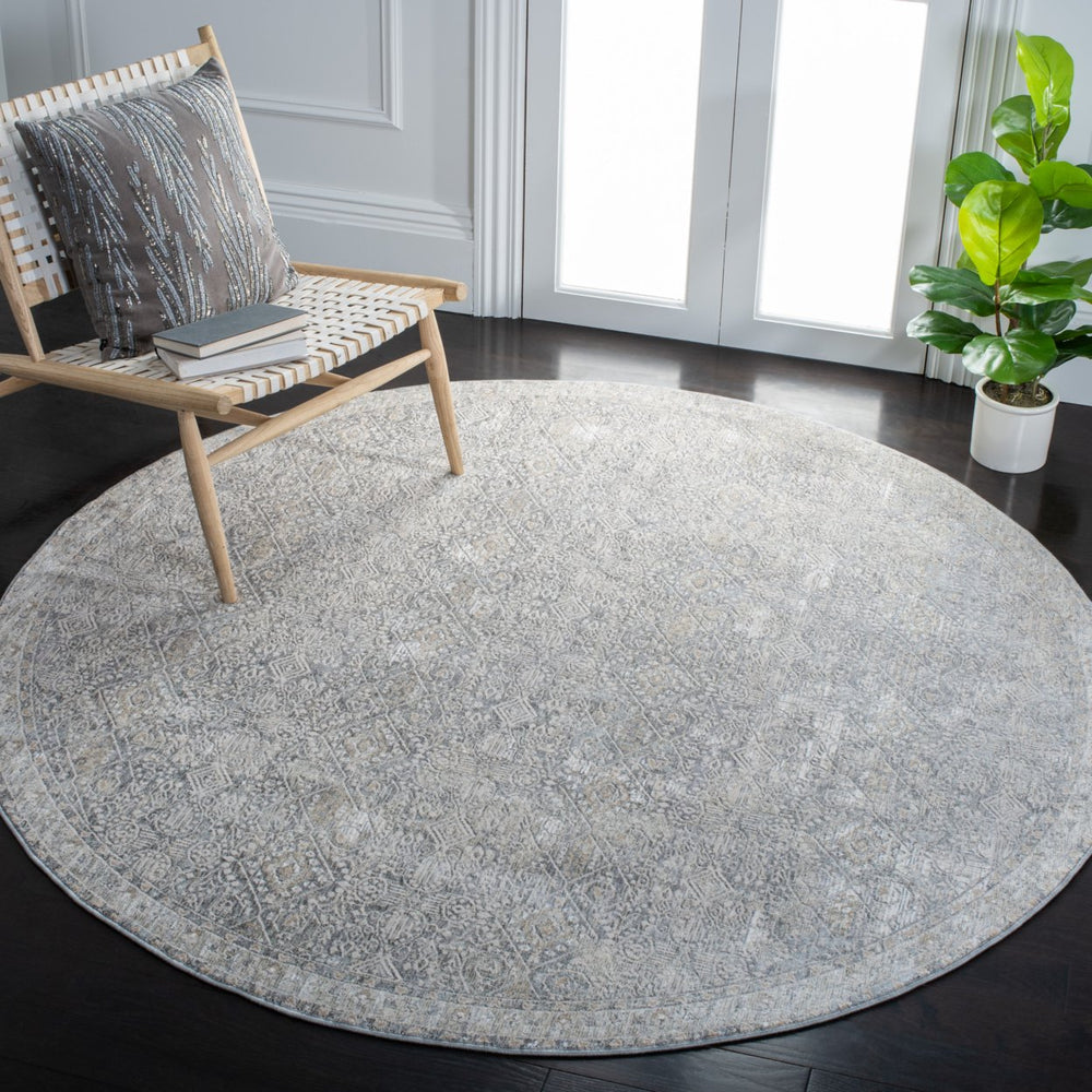 SAFAVIEH Webster Collection WBS334G Grey / Beige Rug Image 2