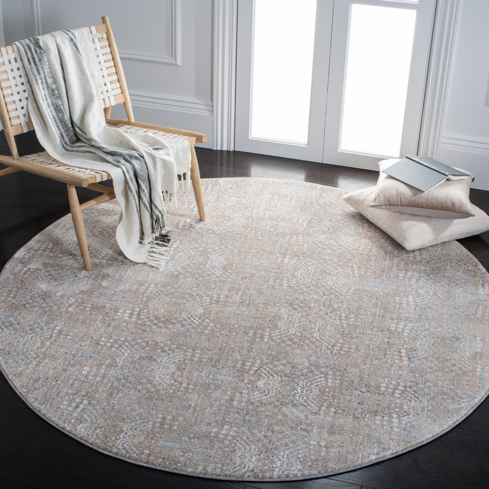 SAFAVIEH Webster Collection WBS332G Grey / Beige Rug Image 2