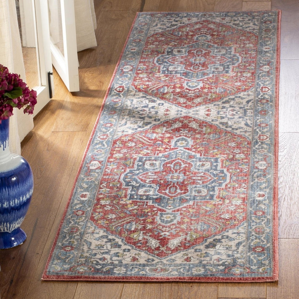 SAFAVIEH Vintage Persian Collection VTP479M Red/Blue Rug Image 2