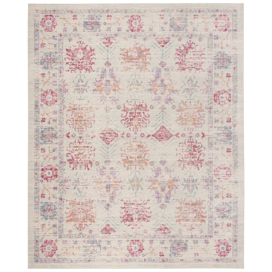 SAFAVIEH Windsor Collection WDS309D Ivory / Fuchsia Rug Image 1