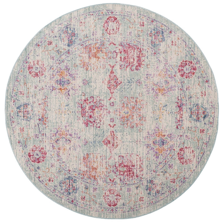 SAFAVIEH Windsor Collection WDS309D Ivory / Fuchsia Rug Image 3