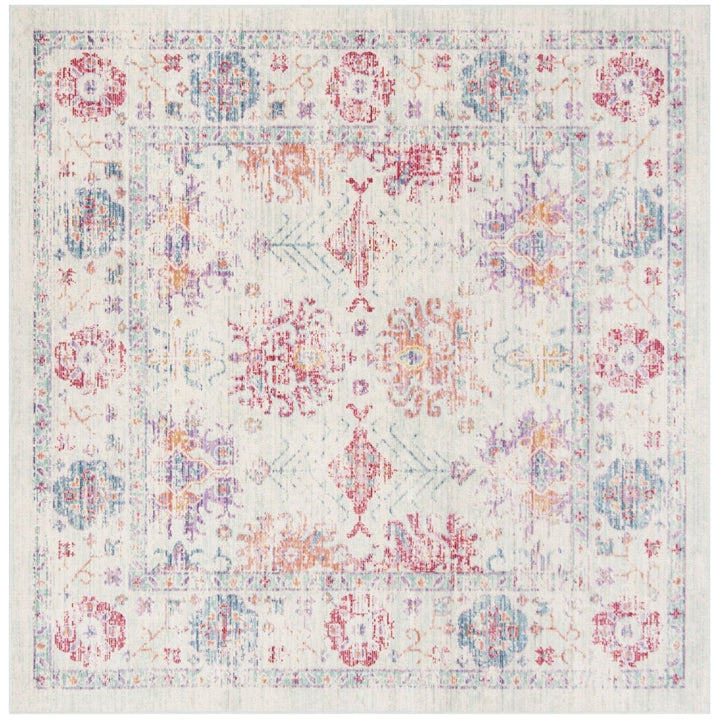 SAFAVIEH Windsor Collection WDS309D Ivory / Fuchsia Rug Image 4