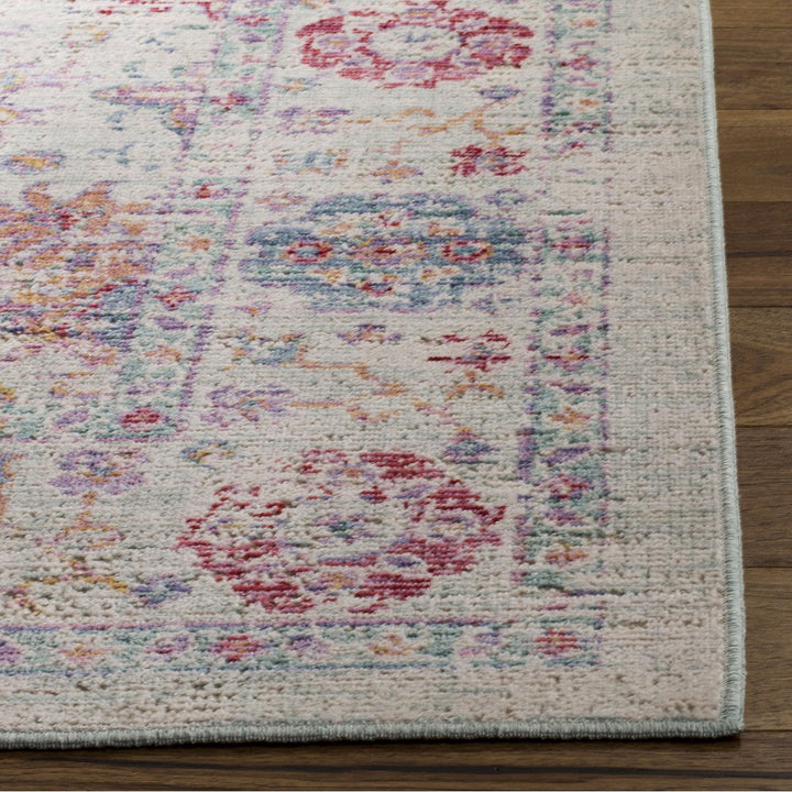 SAFAVIEH Windsor Collection WDS309D Ivory / Fuchsia Rug Image 6