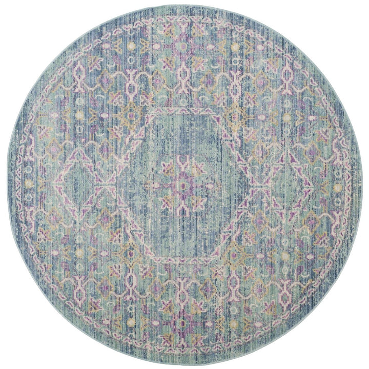 SAFAVIEH Windsor Collection WDS311S Spa / Fuchsia Rug Image 3