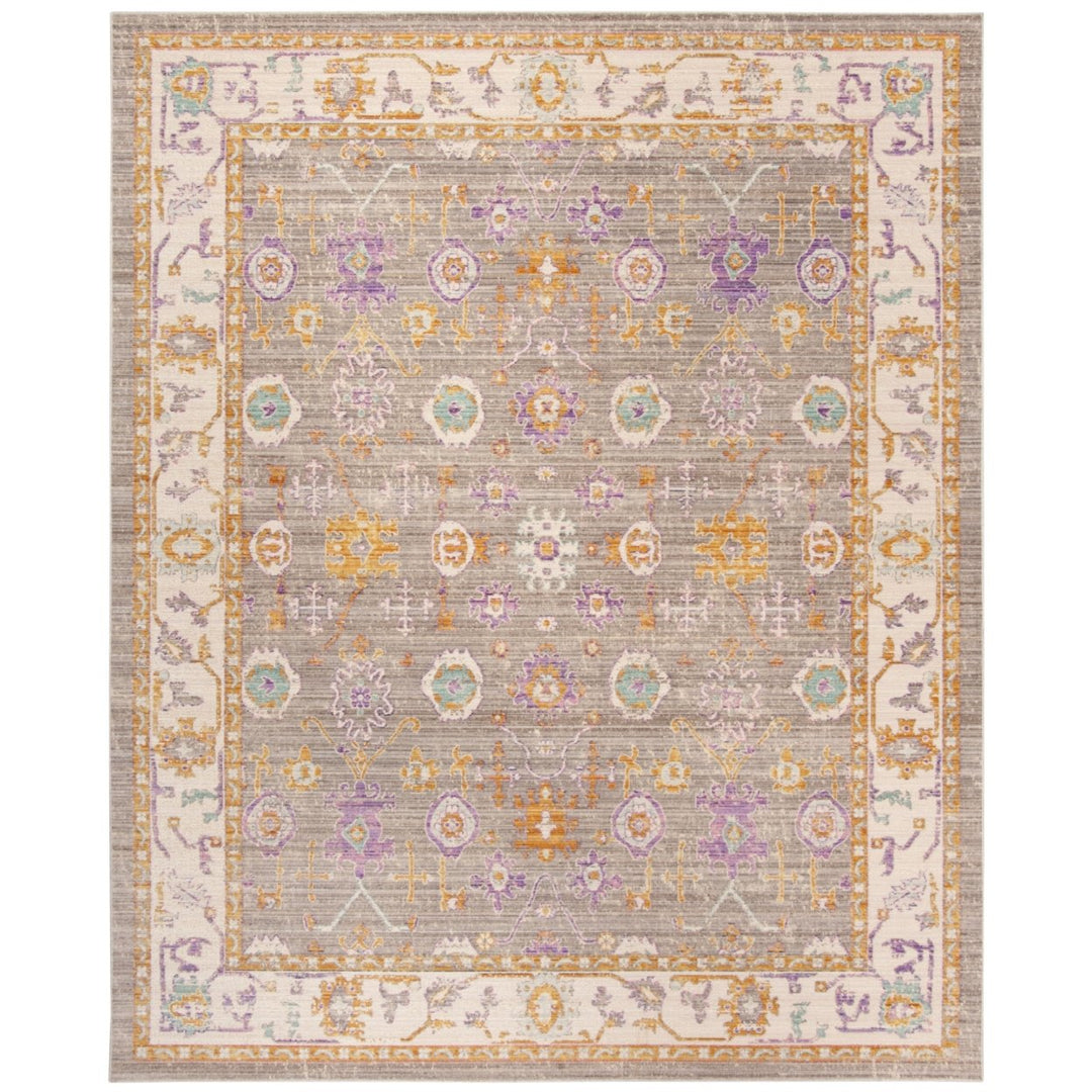 SAFAVIEH Windsor Collection WDS313G Grey / Cream Rug Image 1