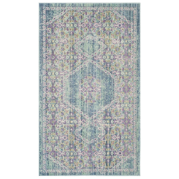 SAFAVIEH Windsor Collection WDS311S Spa / Fuchsia Rug Image 7