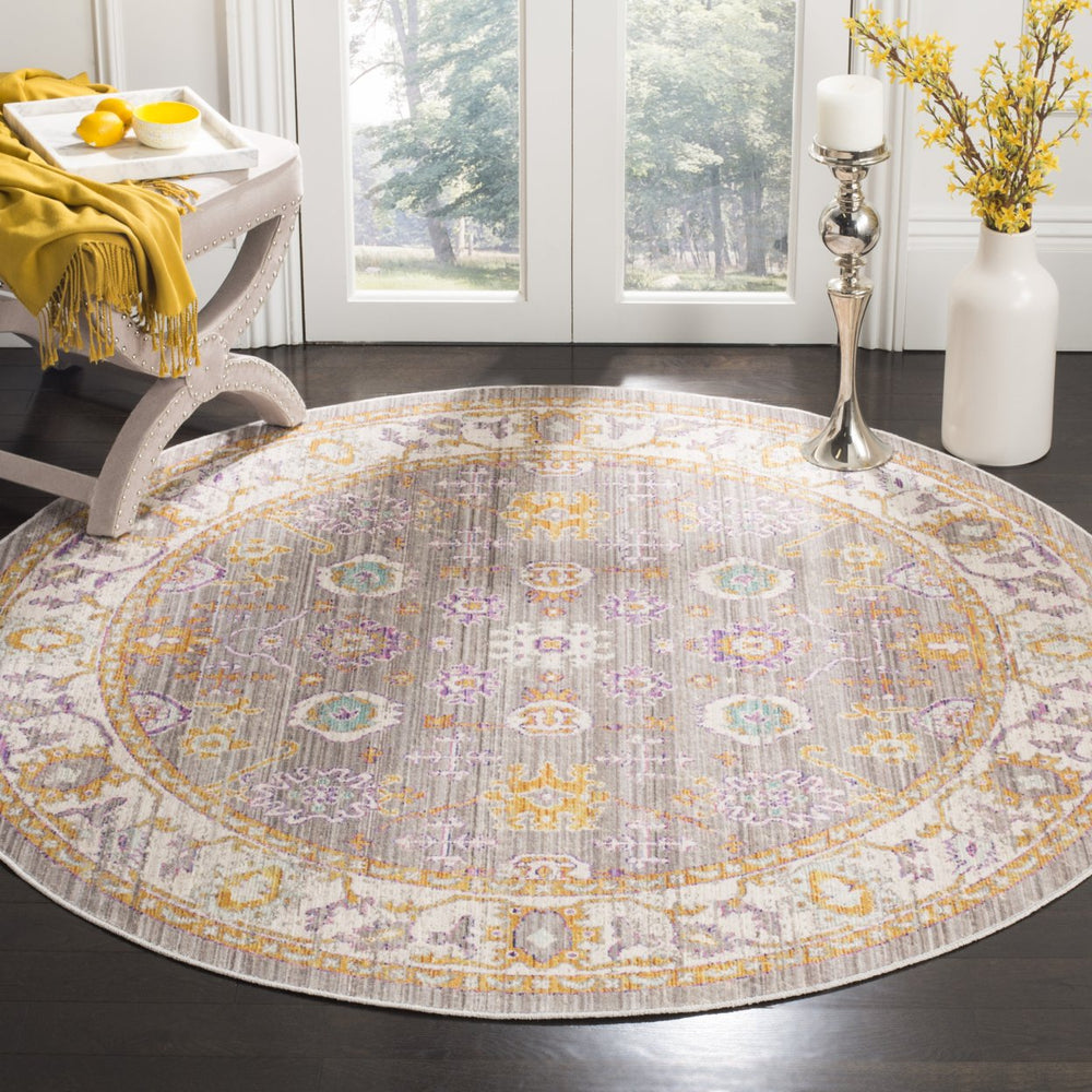 SAFAVIEH Windsor Collection WDS313G Grey / Cream Rug Image 2