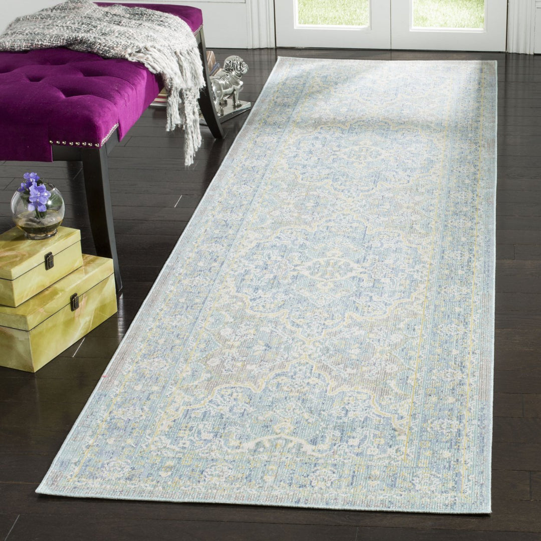 SAFAVIEH Windsor Collection WDS319H Seafoam / Blue Rug Image 2