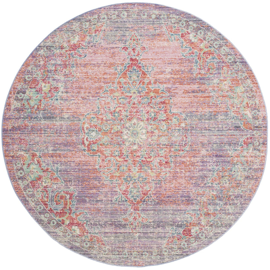 SAFAVIEH Windsor Collection WDS317F Lavender / Fuchsia Rug Image 3