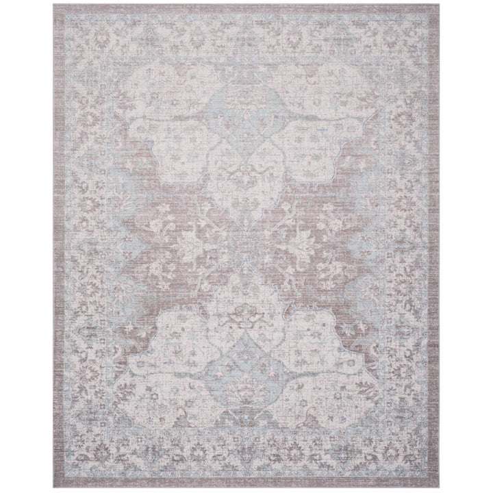 SAFAVIEH Windsor Collection WDS319L Light Grey / Aqua Rug Image 1