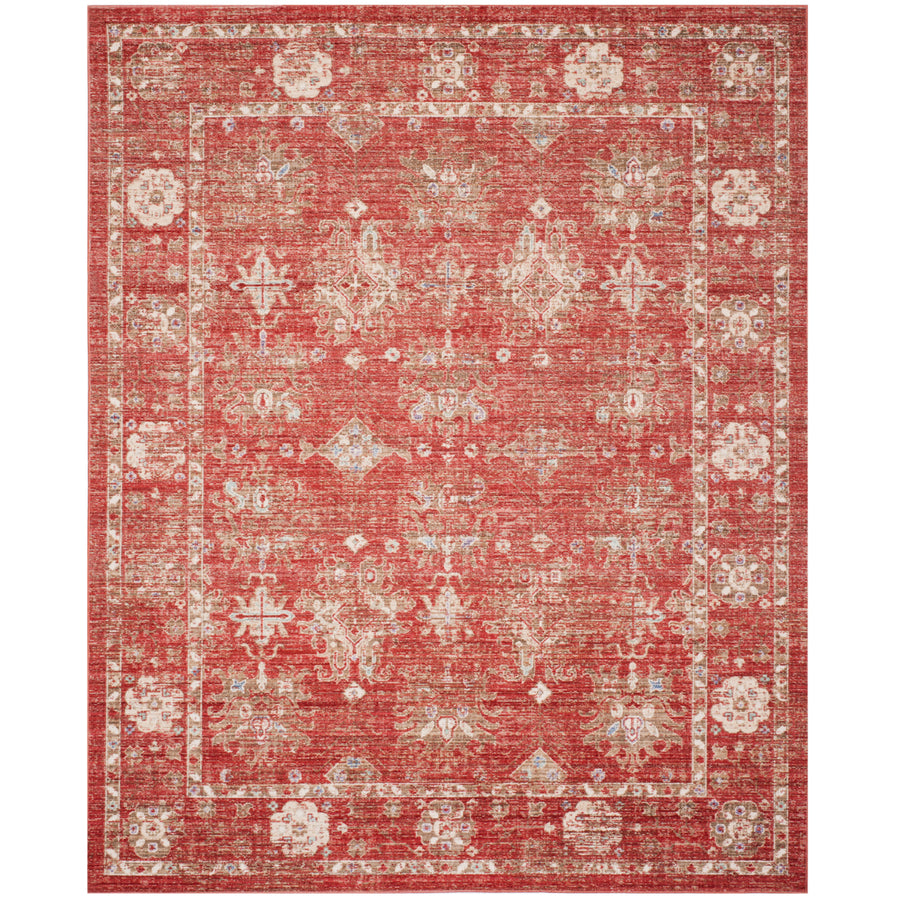 SAFAVIEH Windsor Collection WDS339N Red / Ivory Rug Image 1