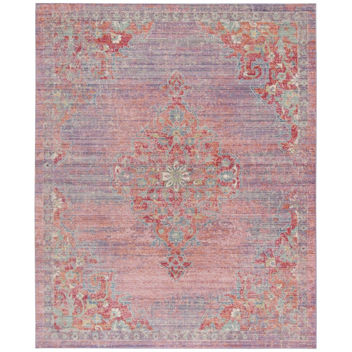 SAFAVIEH Windsor Collection WDS317F Lavender / Fuchsia Rug Image 1