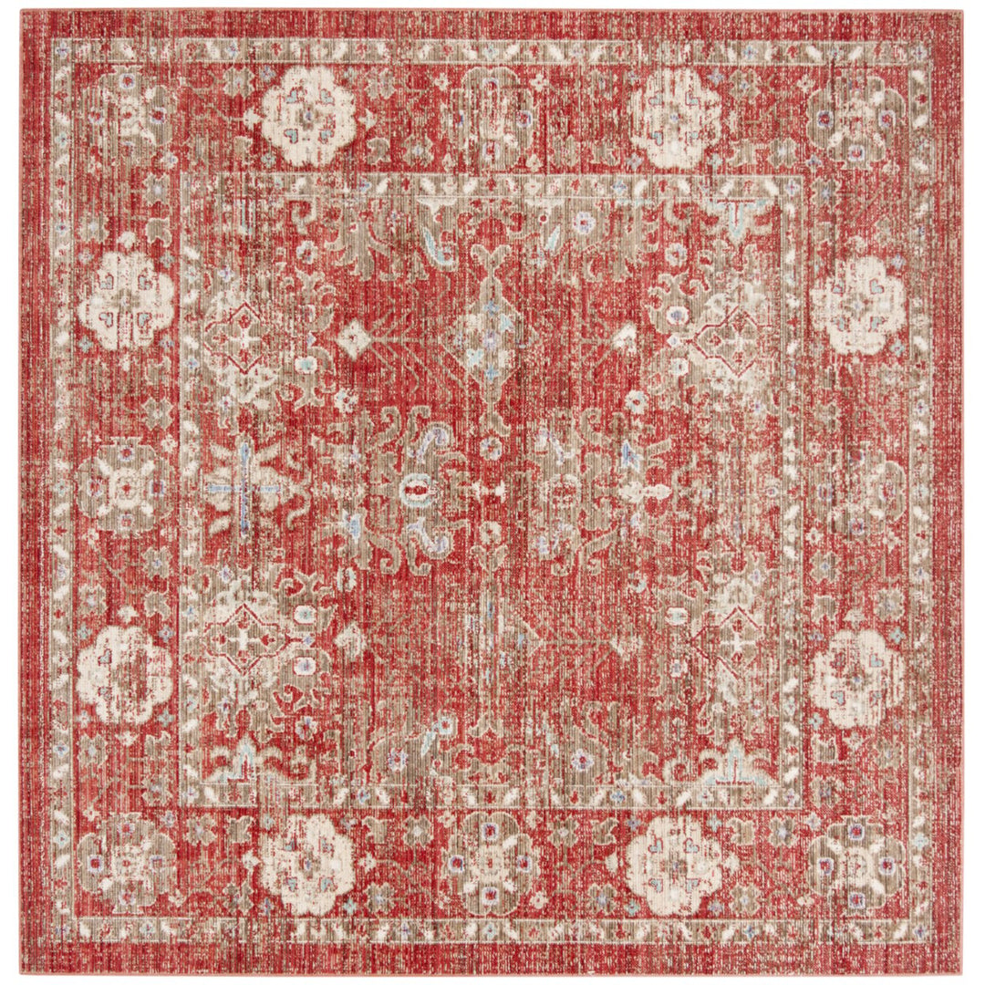 SAFAVIEH Windsor Collection WDS339N Red / Ivory Rug Image 5