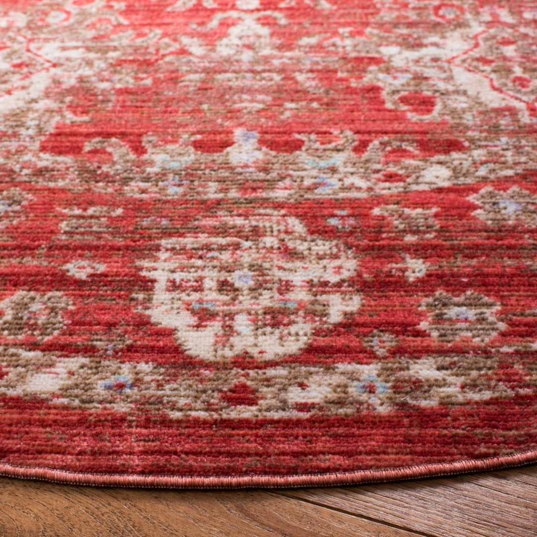 SAFAVIEH Windsor Collection WDS339N Red / Ivory Rug Image 6