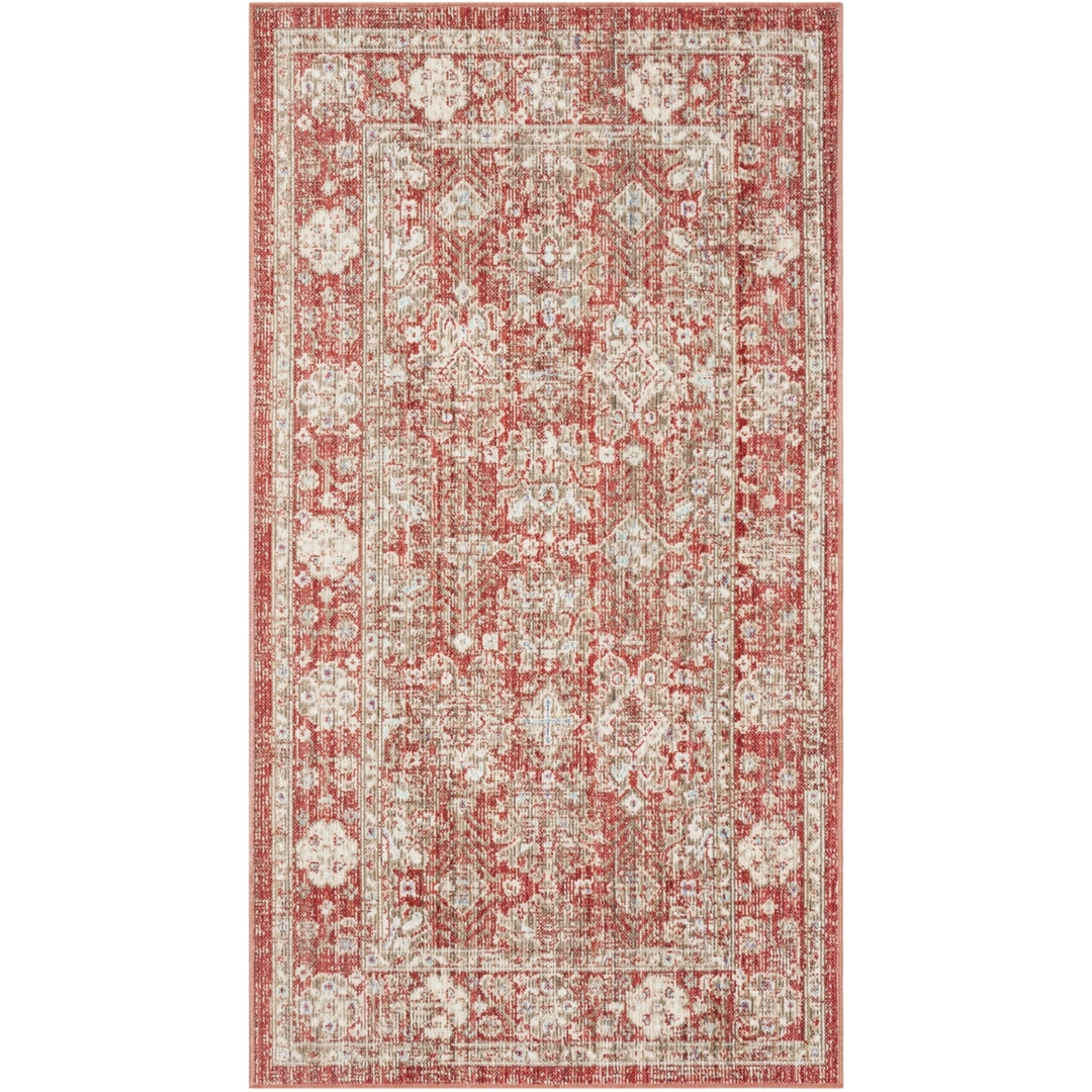 SAFAVIEH Windsor Collection WDS339N Red / Ivory Rug Image 7