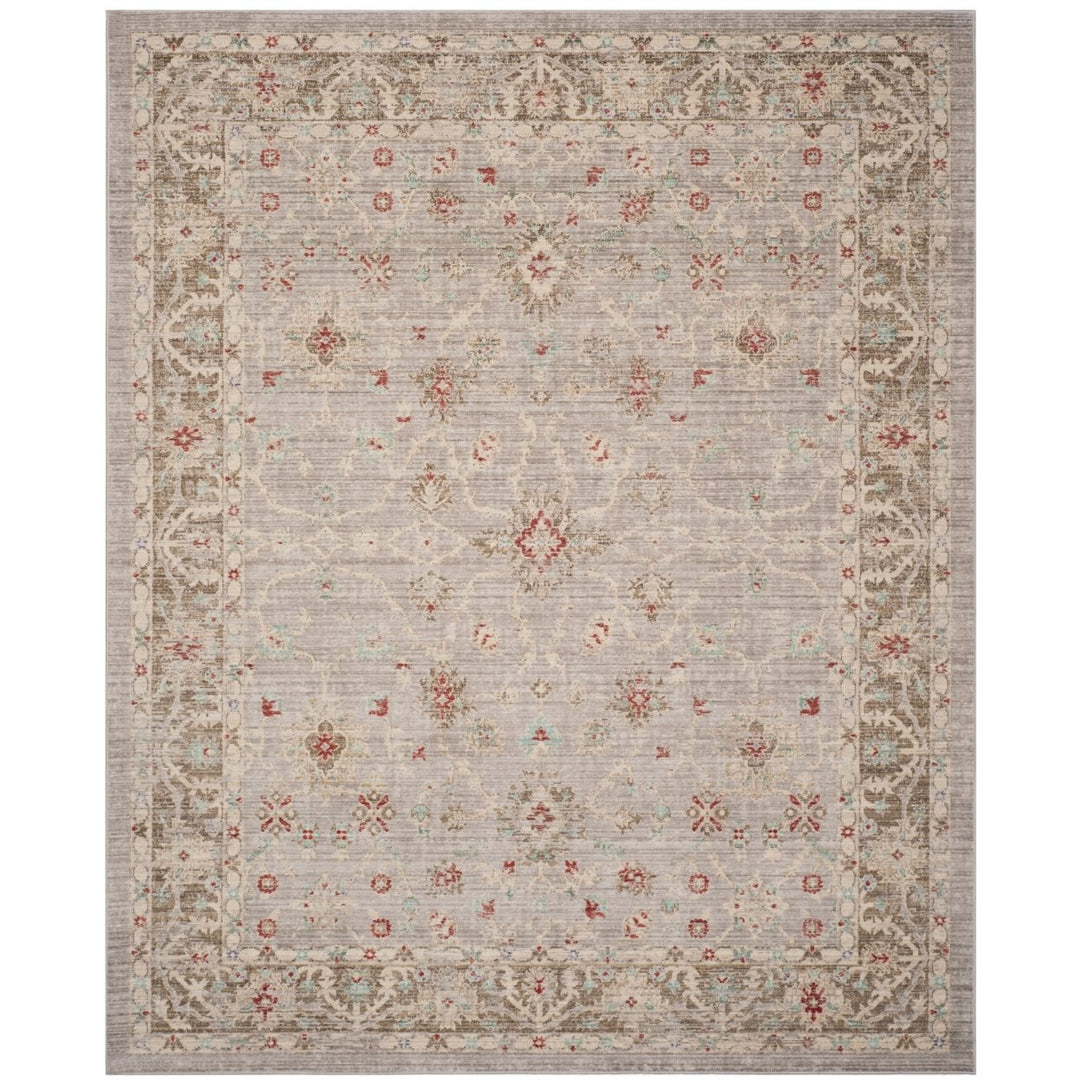 SAFAVIEH Windsor Collection WDS323T Light Grey / Brown Rug Image 1