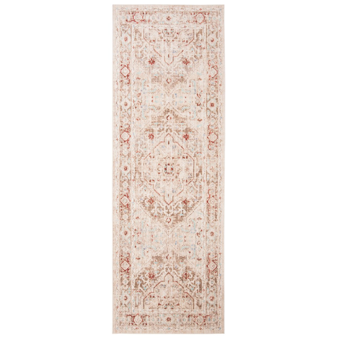 SAFAVIEH Windsor Collection WDS327G Ivory / Brown Rug Image 1