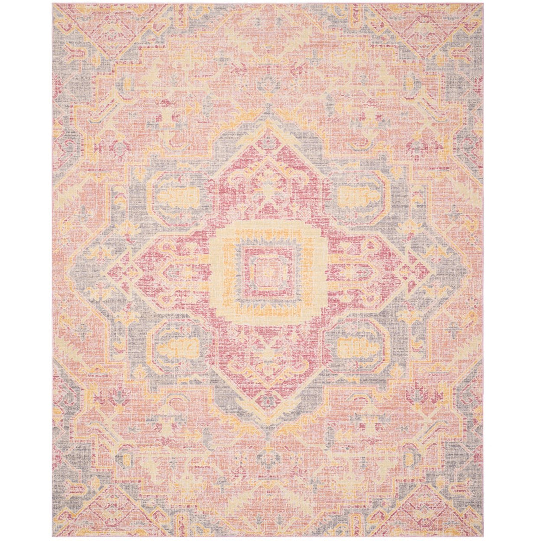 SAFAVIEH Windsor Collection WDS329A Fuchsia / Blue Rug Image 1