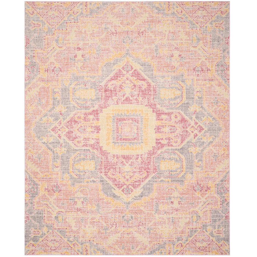 SAFAVIEH Windsor Collection WDS329A Fuchsia / Blue Rug Image 1