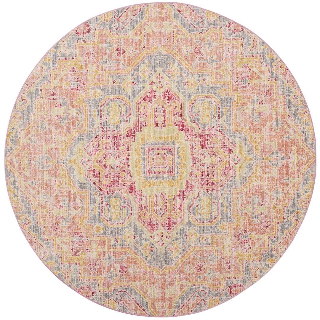 SAFAVIEH Windsor Collection WDS329A Fuchsia / Blue Rug Image 4