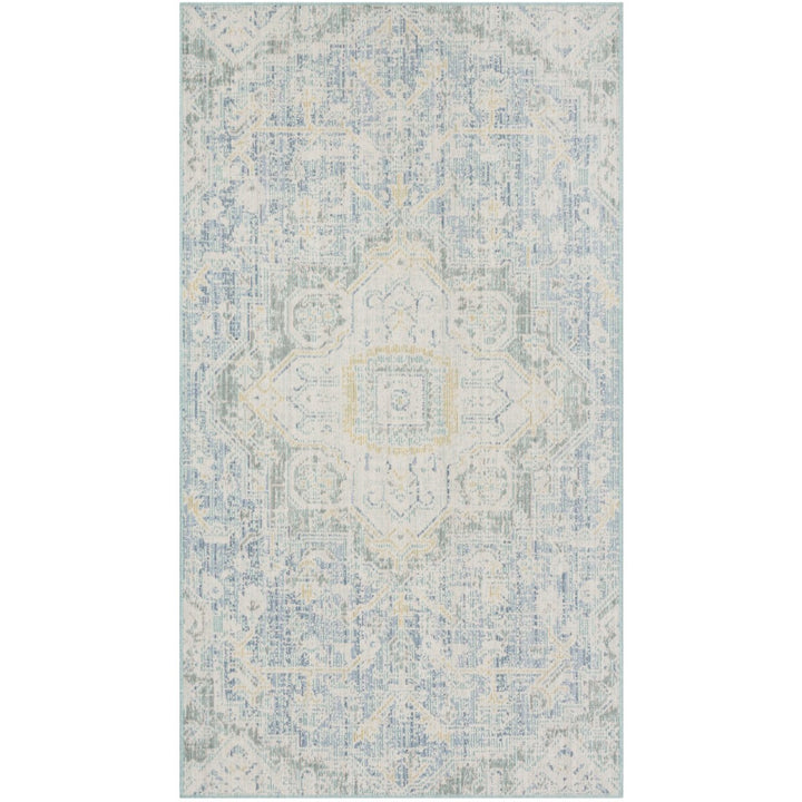 SAFAVIEH Windsor Collection WDS329J Blue / Lime Rug Image 9