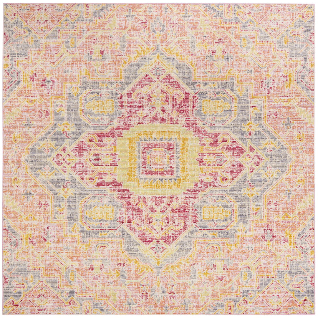 SAFAVIEH Windsor Collection WDS329A Fuchsia / Blue Rug Image 5