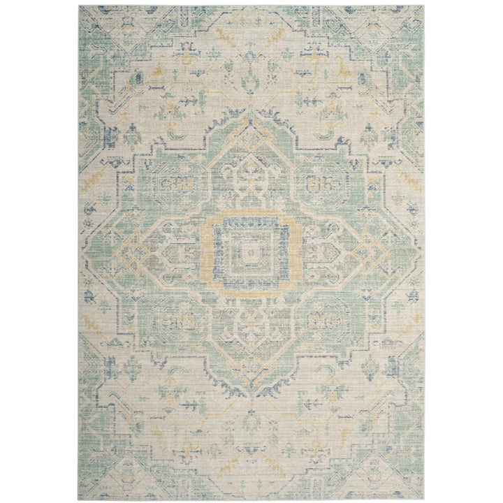 SAFAVIEH Windsor WDS329L Light Grey / Seafoam Rug Image 9