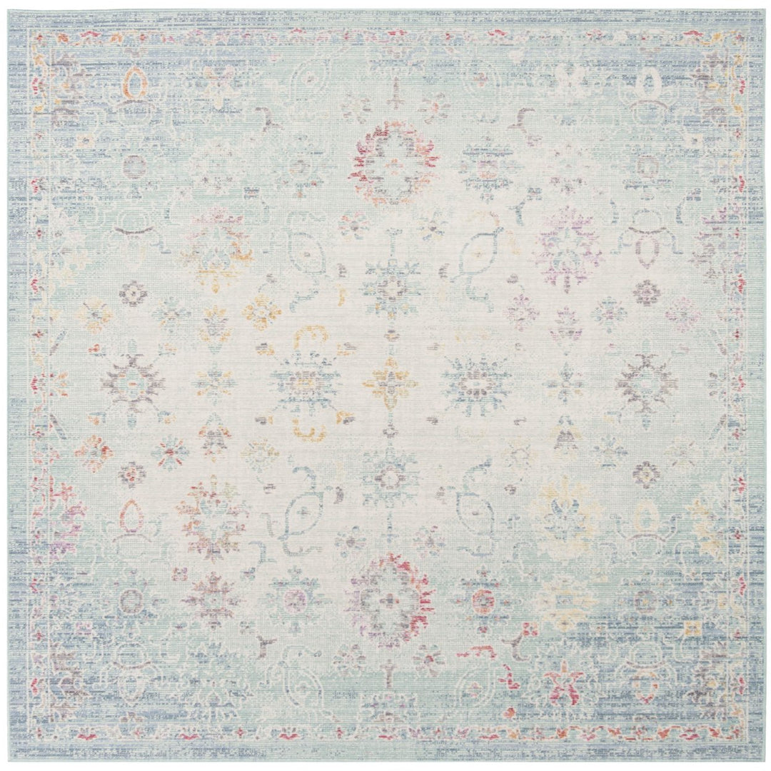 SAFAVIEH Windsor Collection WDS331J Seafoam / Blue Rug Image 6