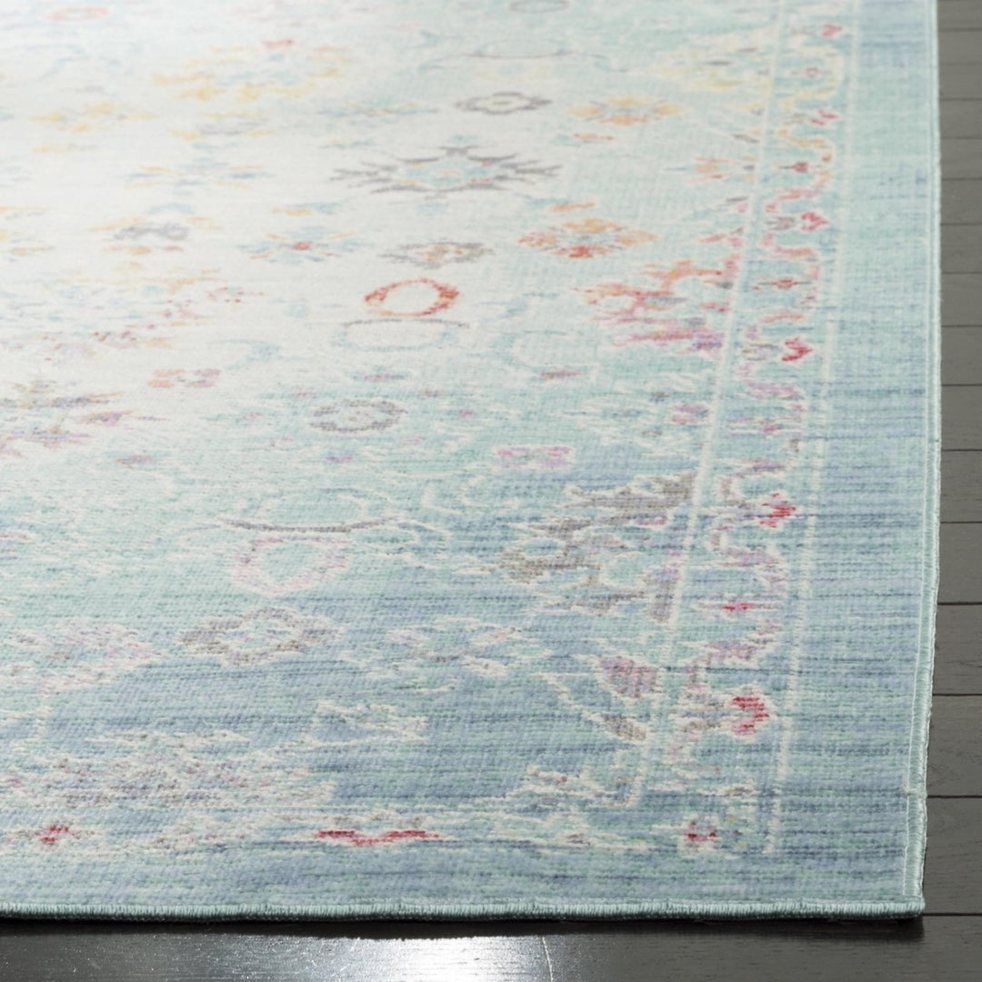 SAFAVIEH Windsor Collection WDS331J Seafoam / Blue Rug Image 7