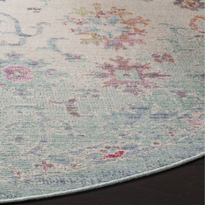 SAFAVIEH Windsor Collection WDS331J Seafoam / Blue Rug Image 8