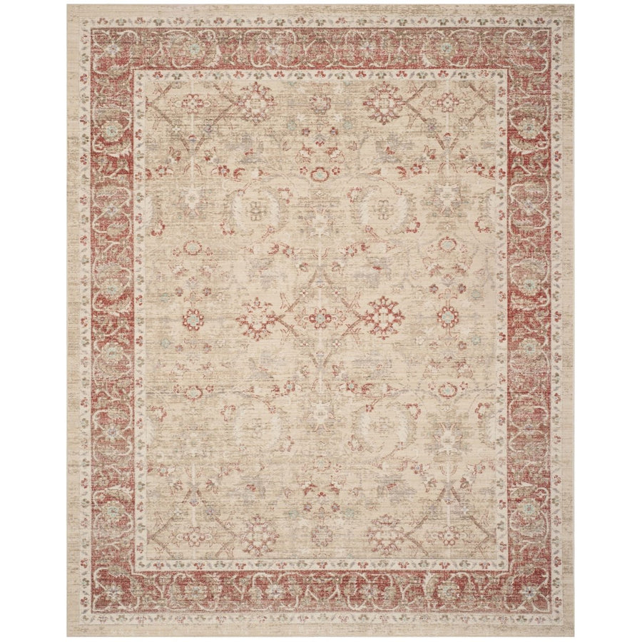 SAFAVIEH Windsor Collection WDS345N Ivory / Red Rug Image 1