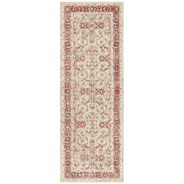 SAFAVIEH Windsor Collection WDS345N Ivory / Red Rug Image 4