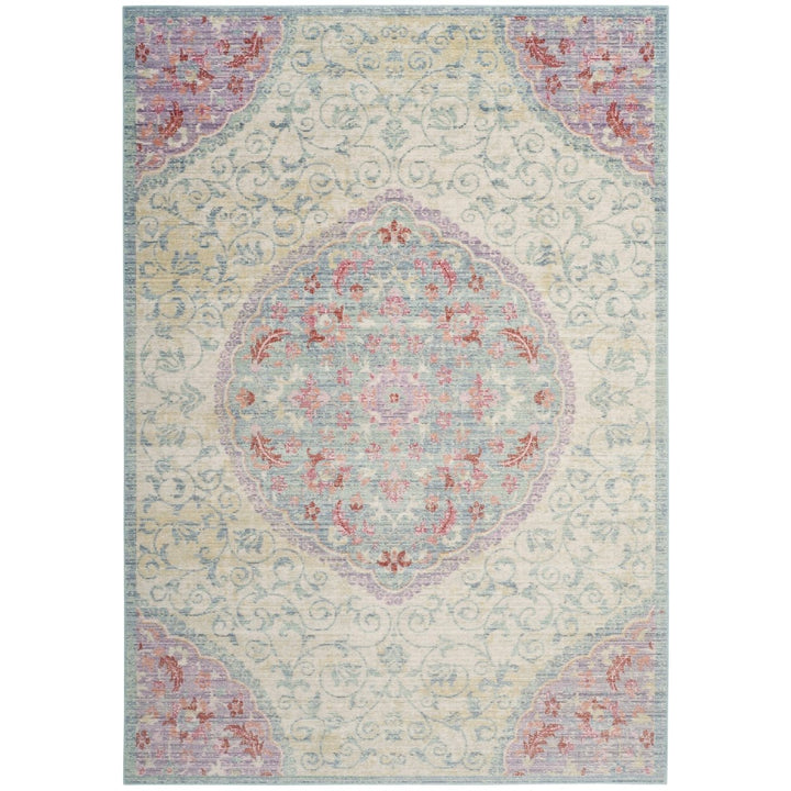 SAFAVIEH Windsor Collection WDS335P Light Grey / Blue Rug Image 8