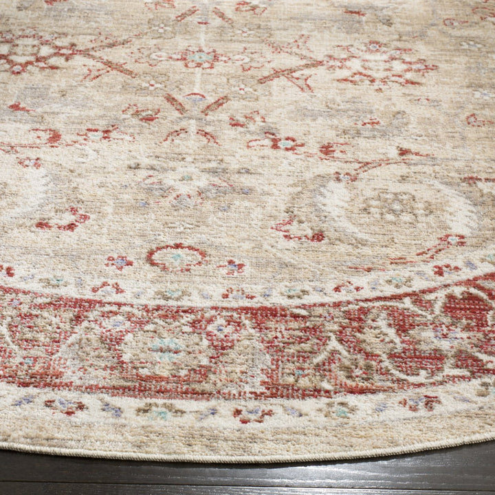 SAFAVIEH Windsor Collection WDS345N Ivory / Red Rug Image 5