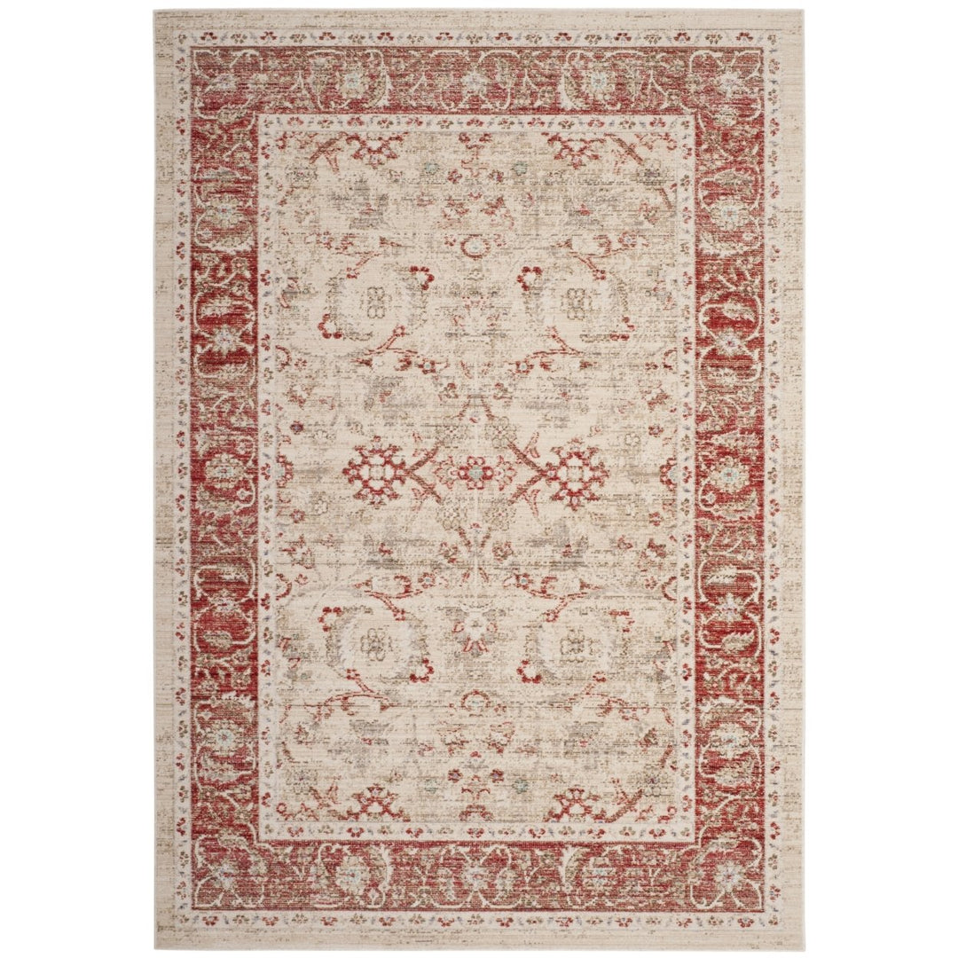 SAFAVIEH Windsor Collection WDS345N Ivory / Red Rug Image 6