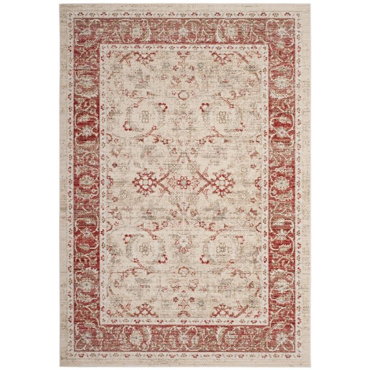 SAFAVIEH Windsor Collection WDS345N Ivory / Red Rug Image 6