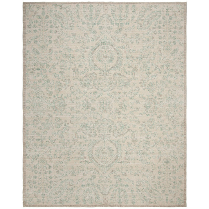 SAFAVIEH Windsor Collection WDS355A Cream / Aqua Rug Image 1