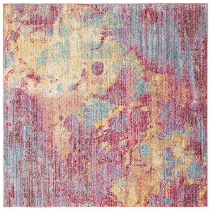 SAFAVIEH Windsor Collection WDS351R Fuchsia/Turquoise Rug Image 5