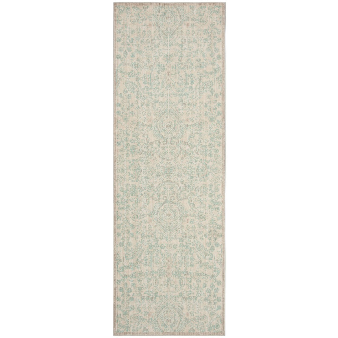 SAFAVIEH Windsor Collection WDS355A Cream / Aqua Rug Image 1