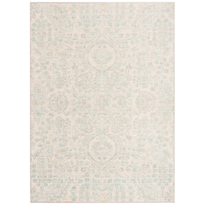 SAFAVIEH Windsor Collection WDS355A Cream / Aqua Rug Image 1