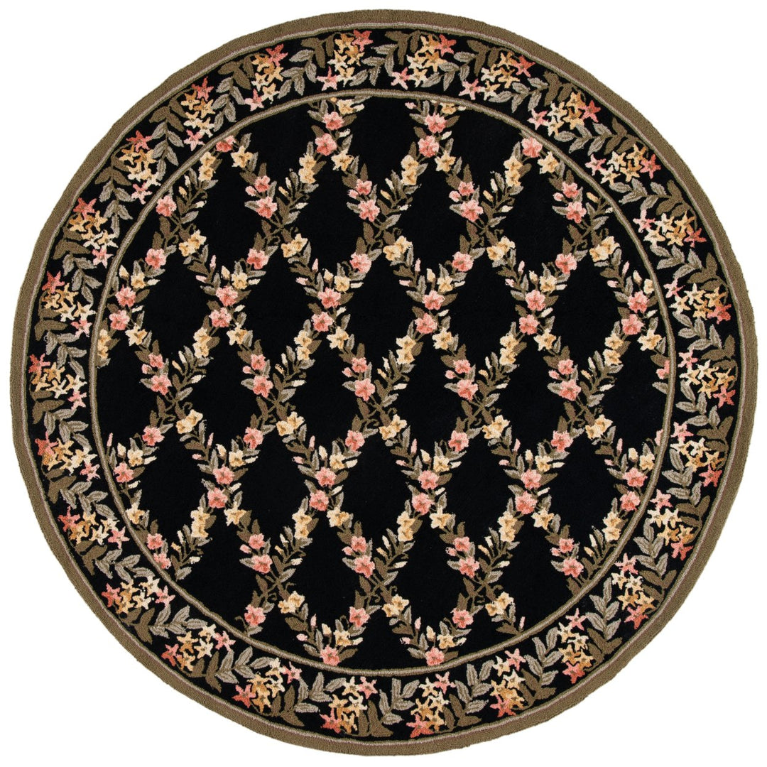 SAFAVIEH Wilton WIL321A Handmade Black / Green Rug Image 1