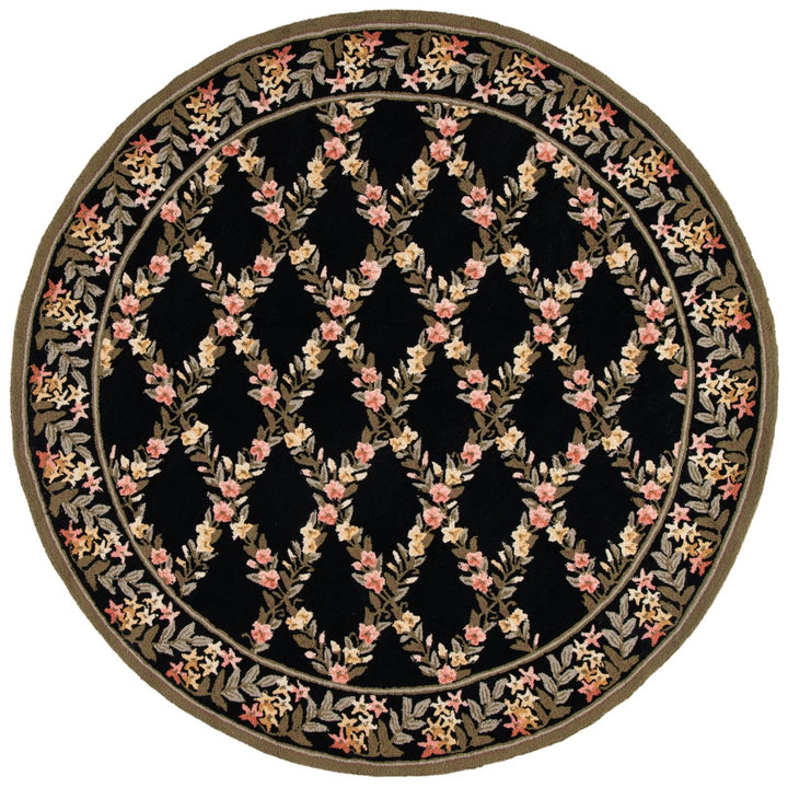 SAFAVIEH Wilton WIL321A Handmade Black / Green Rug Image 1