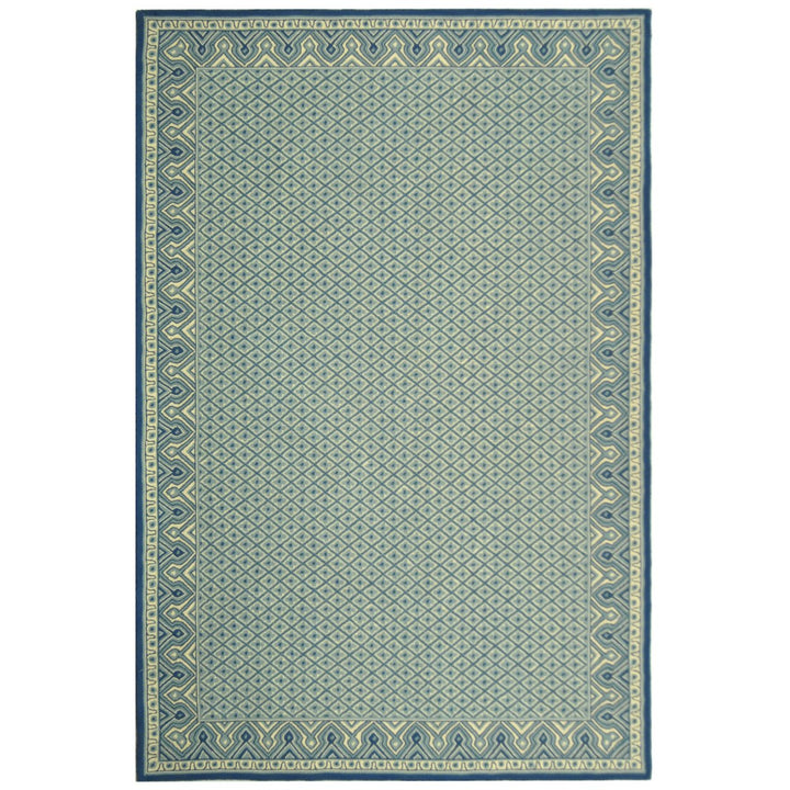 SAFAVIEH Wilton WIL329B Handmade Ivory / Light Blue Rug Image 1