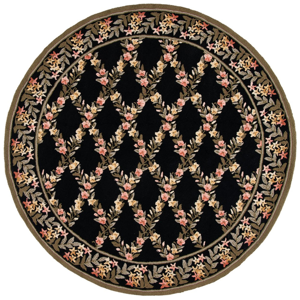 SAFAVIEH Wilton WIL321A Handmade Black / Green Rug Image 2