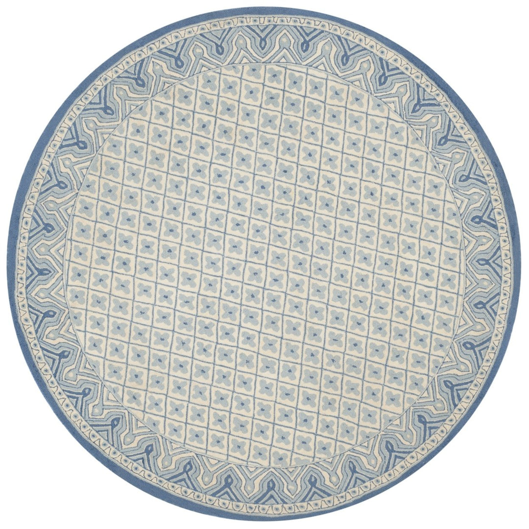 SAFAVIEH Wilton WIL329B Handmade Ivory / Light Blue Rug Image 2