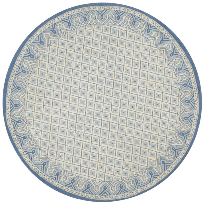 SAFAVIEH Wilton WIL329B Handmade Ivory / Light Blue Rug Image 2