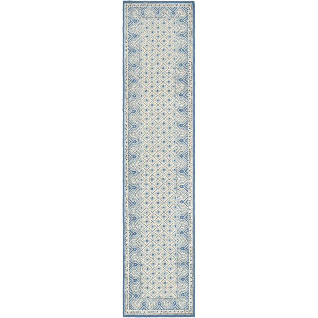 SAFAVIEH Wilton WIL329B Handmade Ivory / Light Blue Rug Image 3