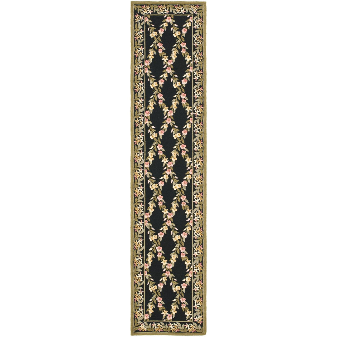 SAFAVIEH Wilton WIL321A Handmade Black / Green Rug Image 3